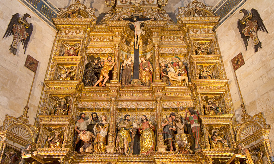 The main altarpiece of the Royal Chapel