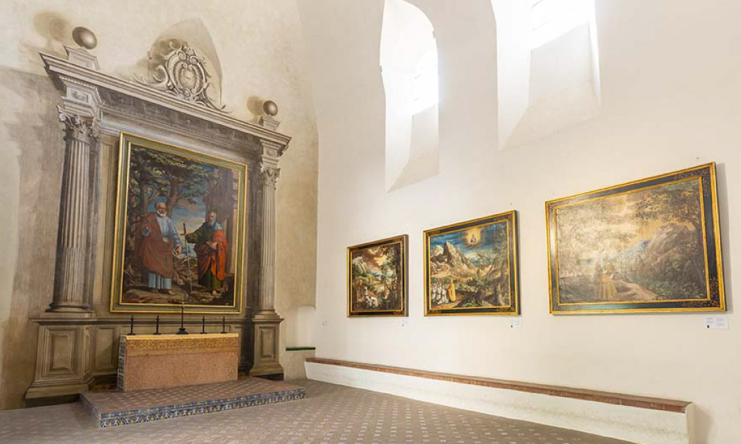 All the rooms of the Carthusian Monastery in Granada