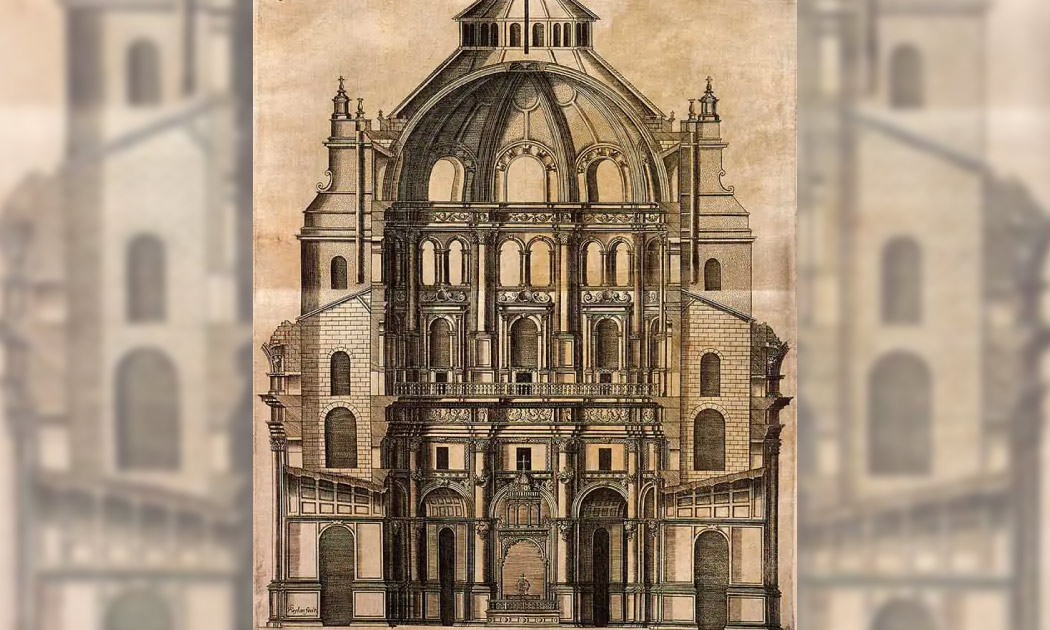 The architecture of the chapel in Granada Cathedral