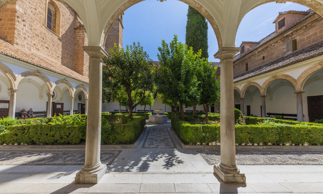 The cloister of the Cartuja Monastery