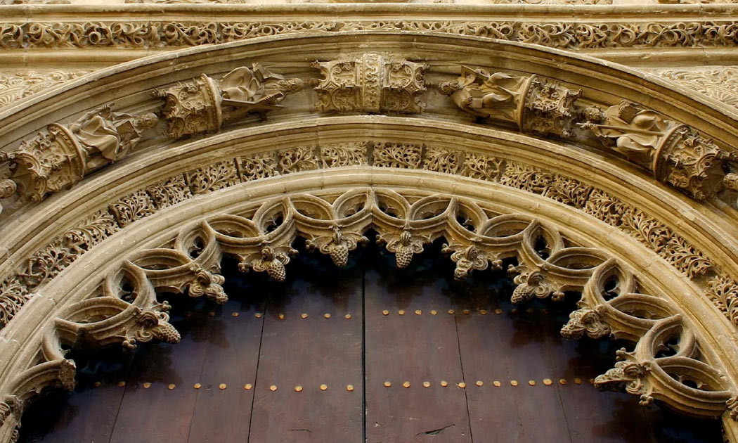 The interior portals of Granada Cathedral